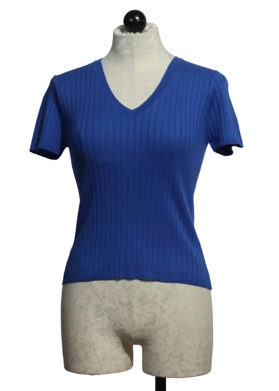 NEW COLORUSH women's barefoot drift rib v tee in river
